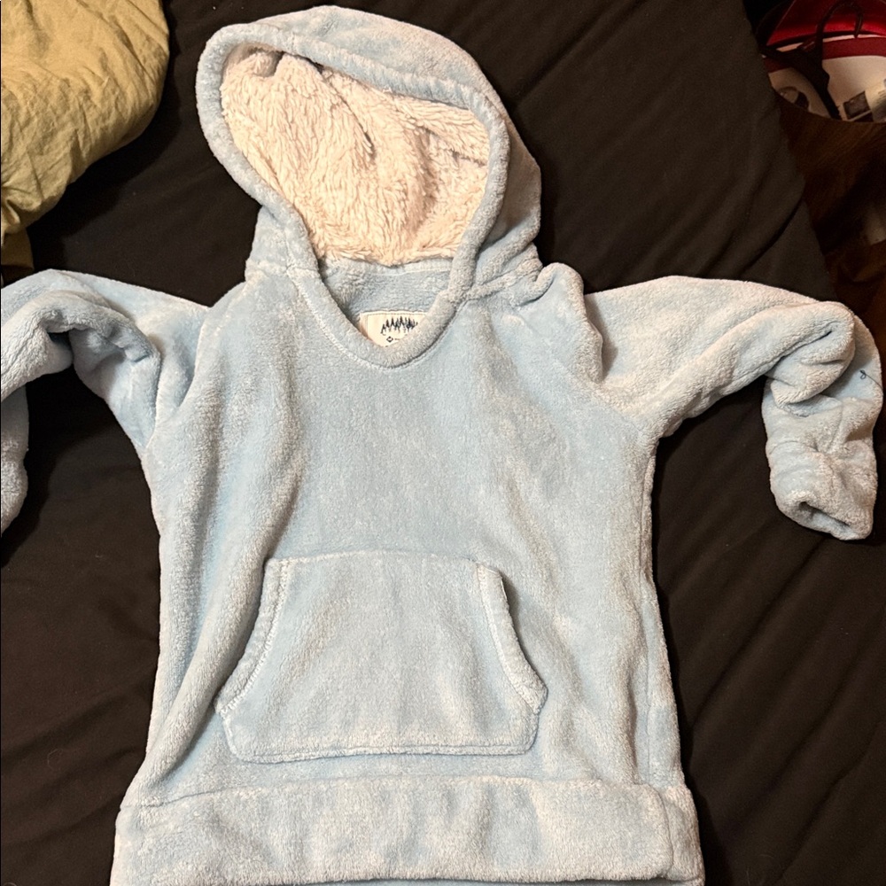 Soft Sky Blue Kids Hoodie